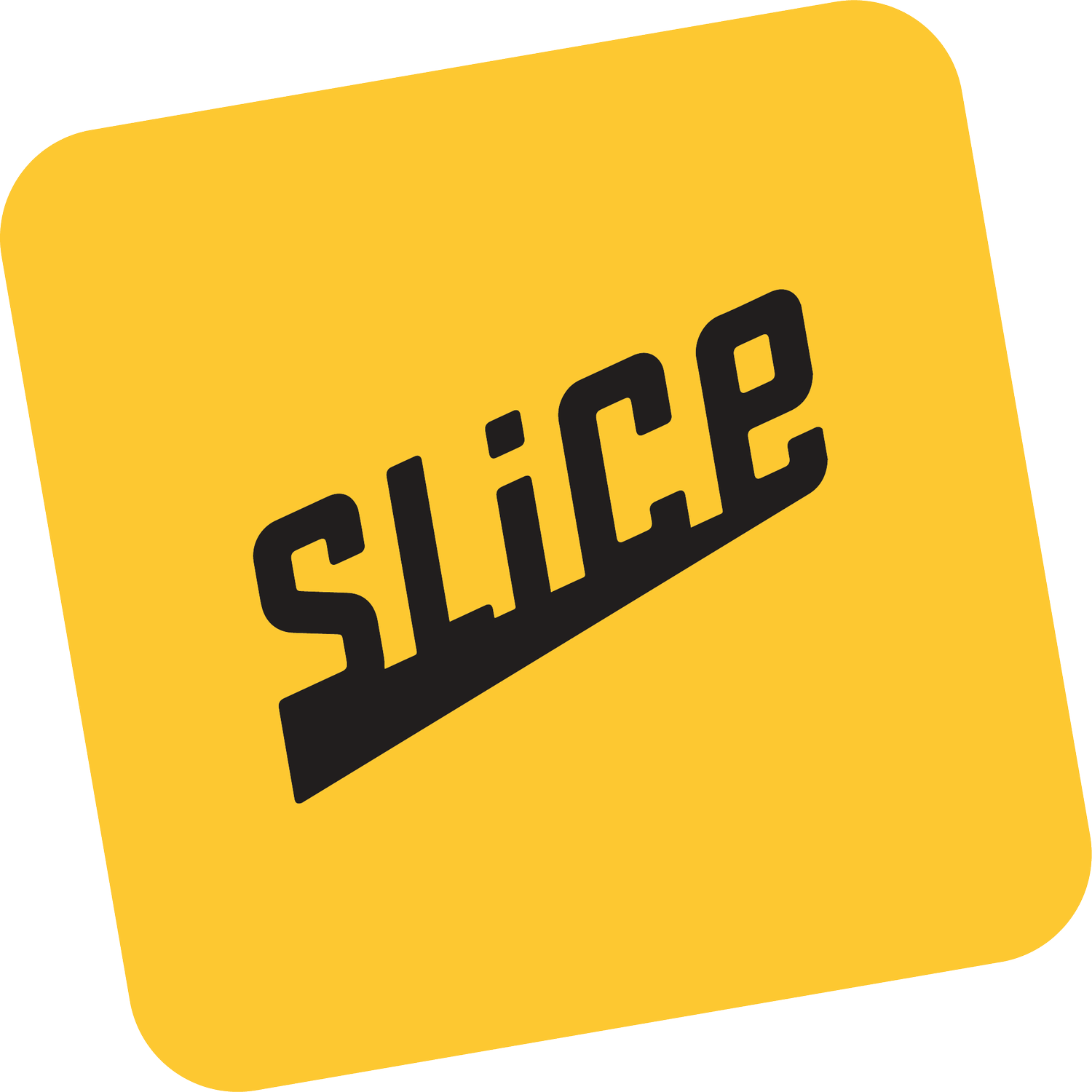 Slice Logo Screen Yellow BlackType 1