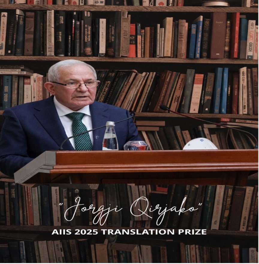 AIIS Honors Ilir Ikonomi with “Jorgji Qirjako” Translation Prize